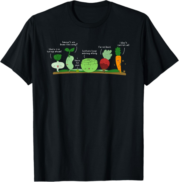 Vegetable Puns Funny Veggie Vegan Apparel for Women or Men T... - Image 2